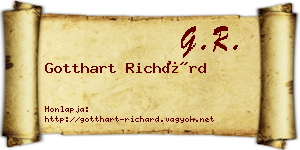 Gotthart Richárd névjegykártya